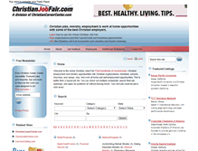 Tablet Screenshot of christianjobfair.com